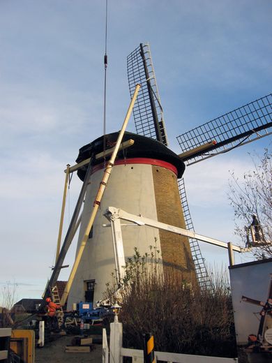 Tn vervangen korte spruit en schoren groeneveldse molen 12 2012(41)