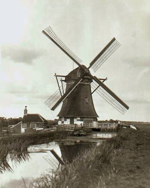 Delft oude laansche molen ca 1907