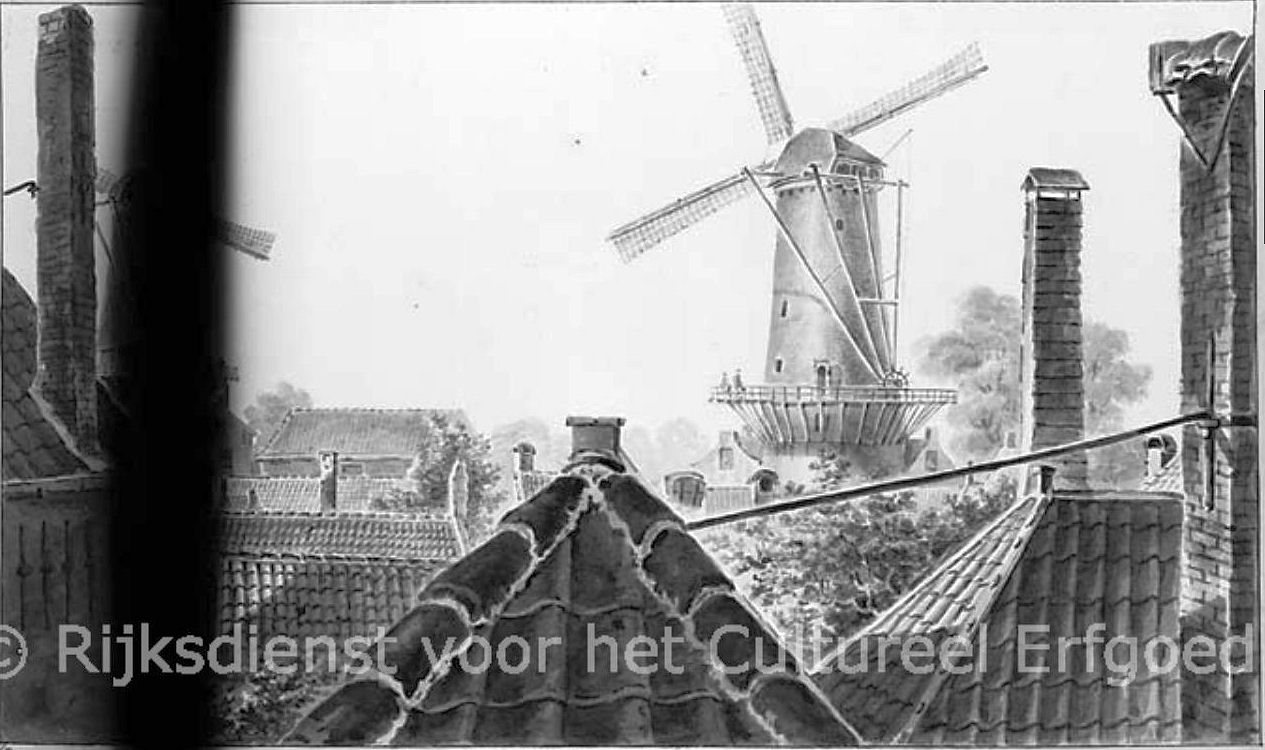 Stekmolen en molen de vest thans phoenixstraat 1827