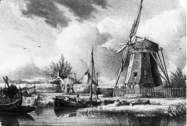 Molen bij den haag 1825